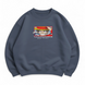 Luffy boxed text oversize sweatshirt, Gray, S (warm)