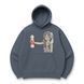 Frieren with kvass oversize hoodie, Gray, S (warm)