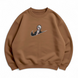 Swoosh Ichigo Kurosaki v3 oversize sweatshirt, Brown, S (warm)