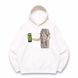 Frieren with energy drink nitro oversize hoodie, White, S (warm)