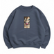 Eren Jaeger boxed v2 oversize sweatshirt, Gray, S (warm)