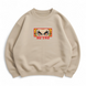 Rengoku boxed text oversize sweatshirt, Beige, S (warm)