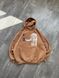 Frieren with whiskey oversize hoodie, Brown, S (warm)