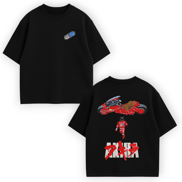 Akira large embroidery oversize t-shirt 31.37 фото