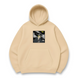 Kisuke Urahara boxed oversize hoodie, Beige, S (warm)