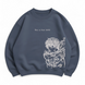 Yuta Okkotsu large embroidery oversize sweatshirt, Gray, S (warm)