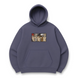 Jojo anime boxed Oversize hoodie, Gray, S (warm)