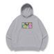 One Piece boxed oversize hoodie, light gray, S (not warm)
