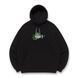 Swoosh Roronoa Zoro color oversize hoodie, Black, S (warm)