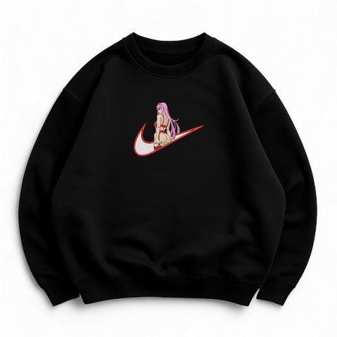 Swoosh Zero two oversize sweatshirt, Black, S (warm)