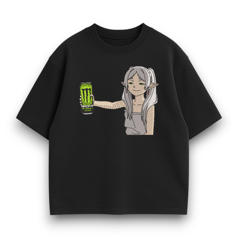 Frieren with energy drink nitro oversize t-shirt 30.906 фото
