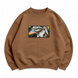 Jojo anime boxed v2 oversize sweatshirt, Brown, S (warm)