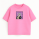 Satoru Gojo boxed v5 oversize t-shirt, Pink, XS