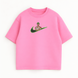Swoosh Roronoa Zoro v3 oversize t-shirt, Pink, XS