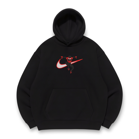 swoosh Spider-Morales oversize hoodie, Black, S (warm)