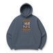 Wanted Luffy boxed oversize hoodie, Gray, S (warm)