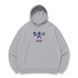 don't want to die skinny oversize hoodie, light gray, S (not warm)