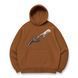 berserk tren oversize hoodie, Brown, S (warm)