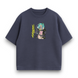 Rebecca Cyberpunk 2 oversize t-shirt, Dark gray, XS