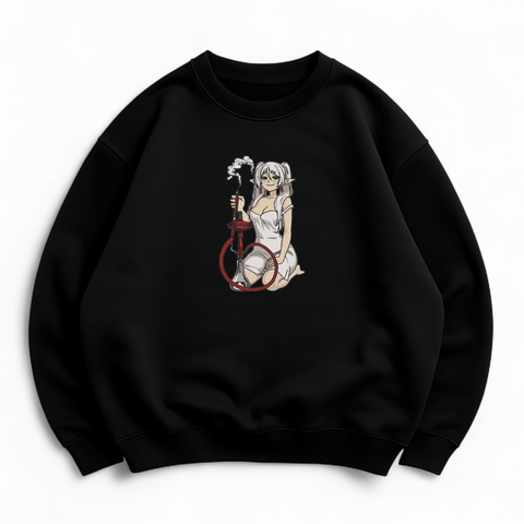 Frieren with hookah oversize sweatshirt 30.414.1 фото