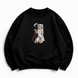 Frieren with hookah oversize sweatshirt, Black, S (warm)
