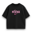 nk Angel heart oversize t-shirt, Чорний, XS