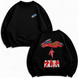Akira large embroidery oversize sweatshirt, Black, S (warm)