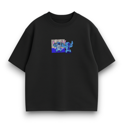 Stitch gym oversize t-shirt 30.875 фото