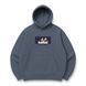 Giyu Tomioka boxed oversize hoodie, Gray, S (warm)