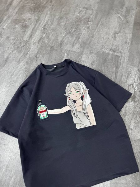 Frieren with liquor oversize t-shirt 30.876 фото