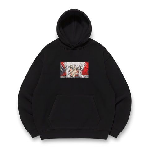 Jiraya boxed oversize hoodie, Black, S (warm)