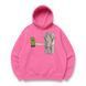 Frieren with energy drink nitro oversize hoodie, Pink, S (warm)