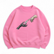Berserk with energy drink white oversize sweatshirt, Pink, S (warm)