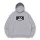 Giyu Tomioka boxed oversize hoodie, light gray, S (not warm)