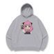 Anya Forger with vodka oversize hoodie, light gray, S (not warm)