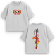 Rengoku sword large embroidery oversize t-shirt 31.188 фото