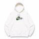 Swoosh Roronoa Zoro color oversize hoodie, White, S (warm)