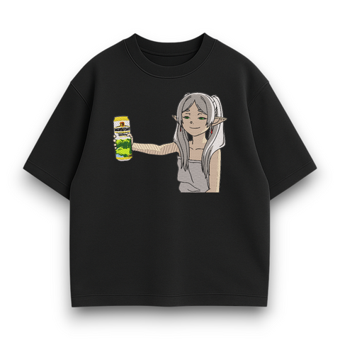 Frieren with beer oversize t-shirt 30.898 фото