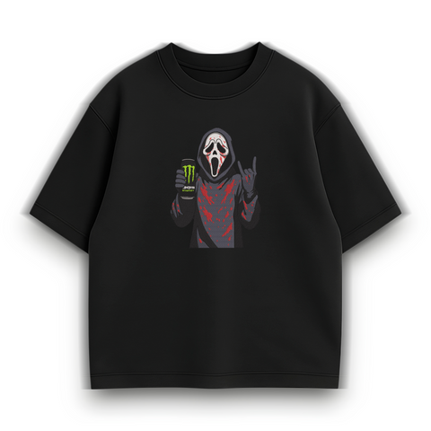 Scream with energy drink black oversize t-shirt 31.454 фото