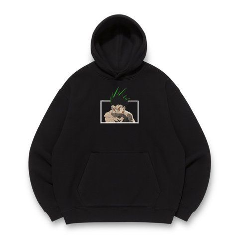 Gon Freecs boxed oversize hoodie, Black, S (warm)