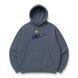 swoosh Sanji oversize hoodie, Gray, S (warm)