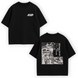 Initial D large embroidery oversize t-shirt 31.367 фото