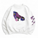 Killer Queen Jojo oversize sweatshirt, White, S (warm)
