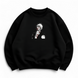 Ichigo Kurosaki oversize sweatshirt, Black, S (warm)