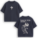 Jesus Jojo large embroidery oversize t-shirt, Dark gray, XS