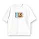 Rengoku boxed oversize t-shirt, White, XS