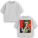 Roronoa Zoro boxed large embroidery oversize t-shirt 31.158 фото