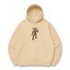 Mouse gym oversize hoodie, Beige, S (warm)