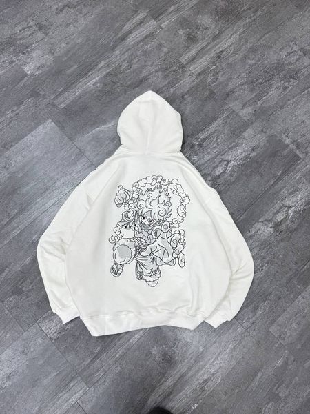 Luffy 5 gear large embroidery oversize hoodie 31.377 фото