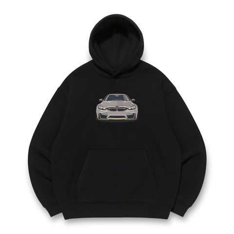 BMW oversize hoodie, Black, S (warm)